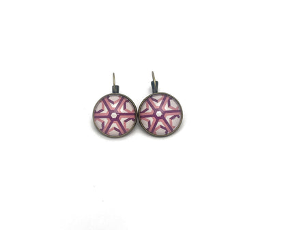 2015 Geometric Snowflakes USA Stamp - Postage Stamp Earrings