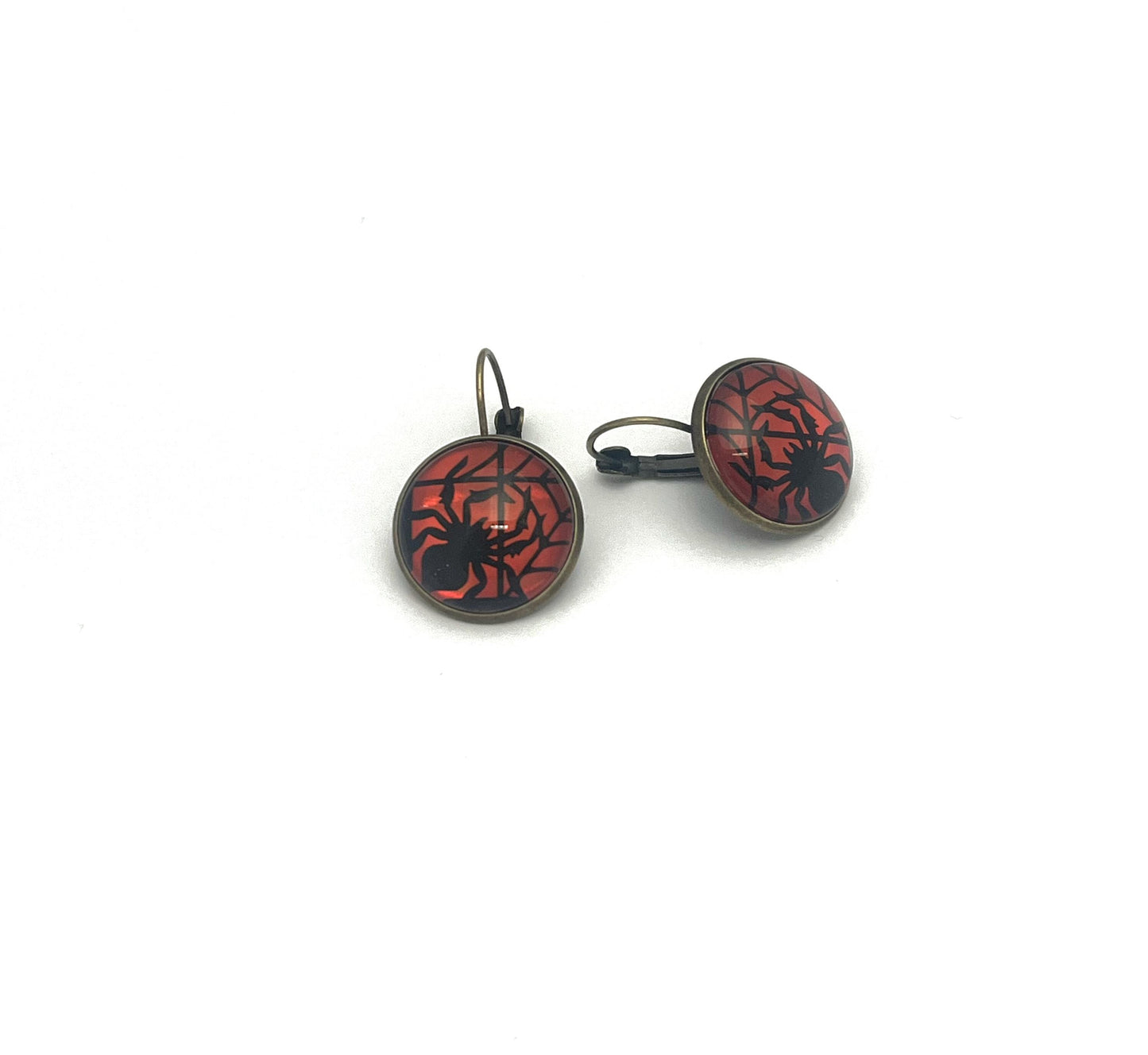 2019 USA Spooky Silhouettes Spider Stamp - Postage Stamp Earrings