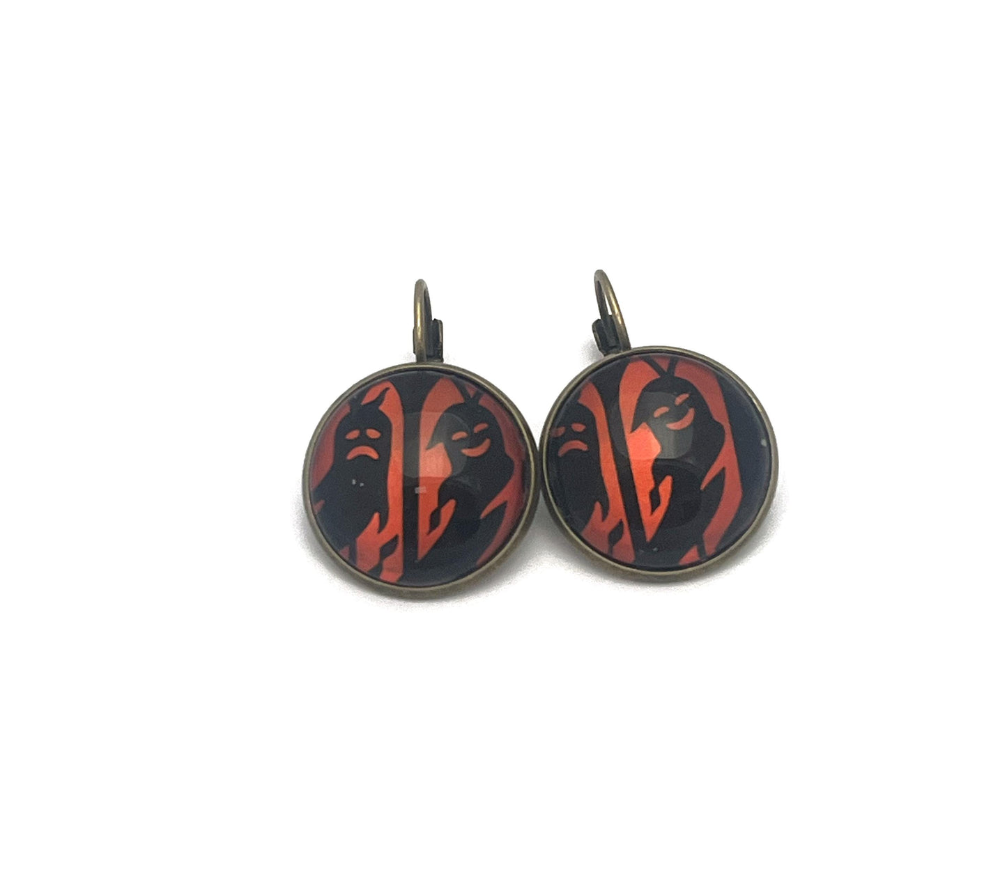 2019 Spooky Silhouettes Ghost USA Stamp - Postage Stamp Earrings