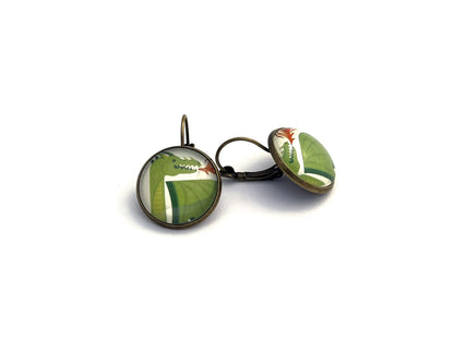 2018 USA Dragon Stamp - Postage Stamp Earrings