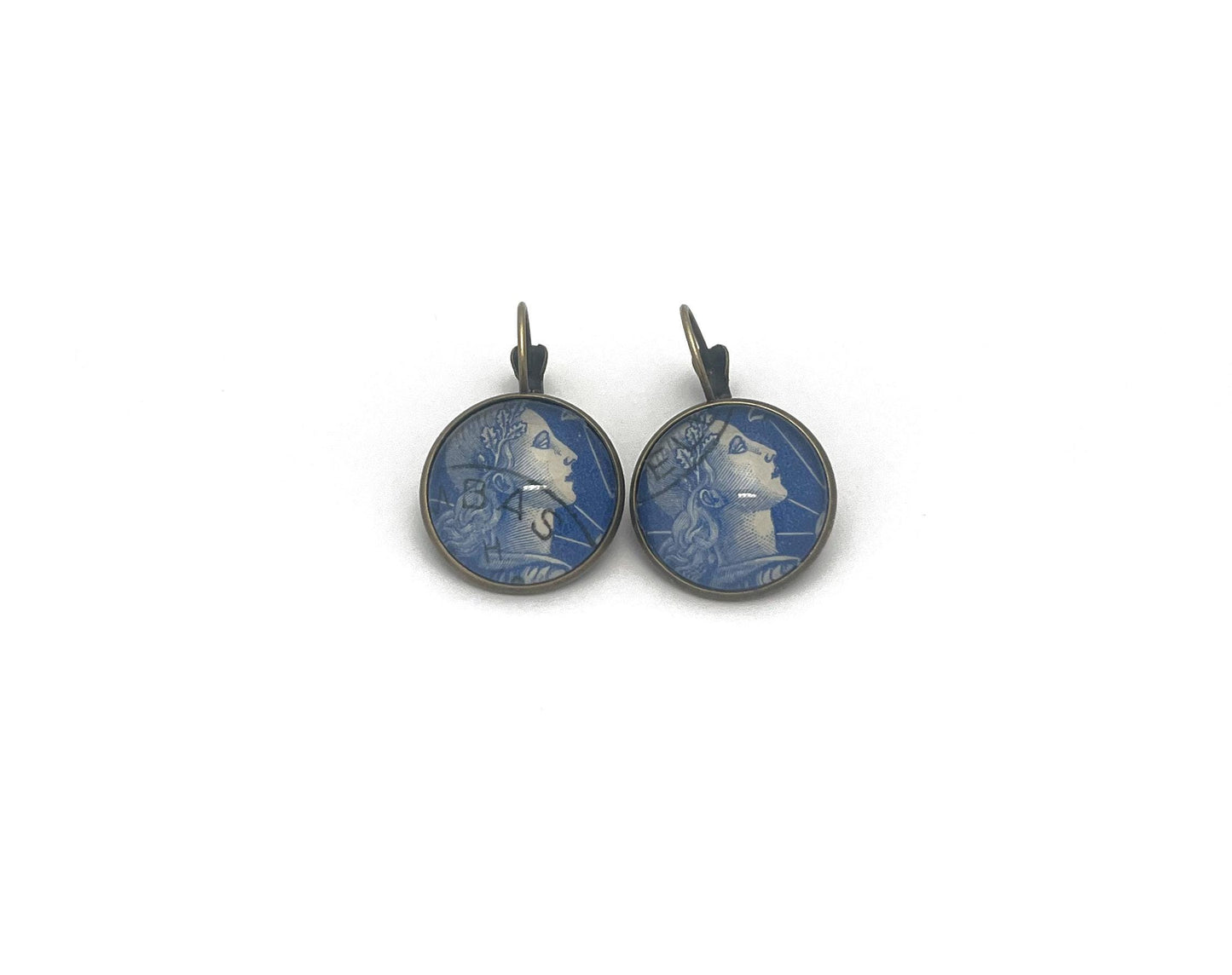 1957 Marianne - France Stamp - Postage Stamp Earrings