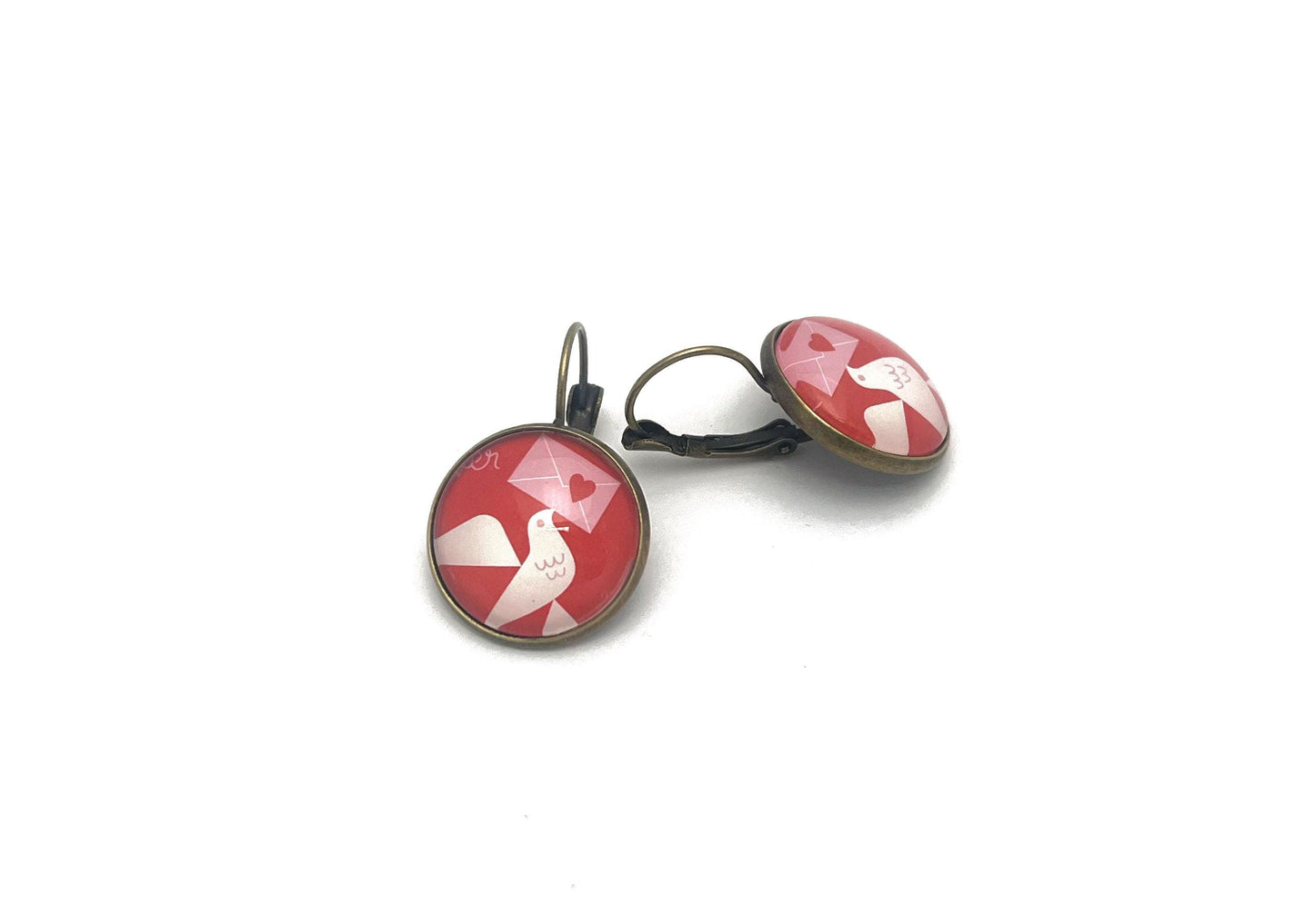 2024 USA Love Bird Stamp - Postage Stamp Earrings