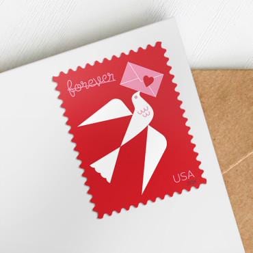 2024 USA Love Bird Stamp - Postage Stamp Earrings