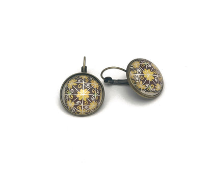 2023 Pysanky Ukraine Stamp - Postage Stamp Earrings