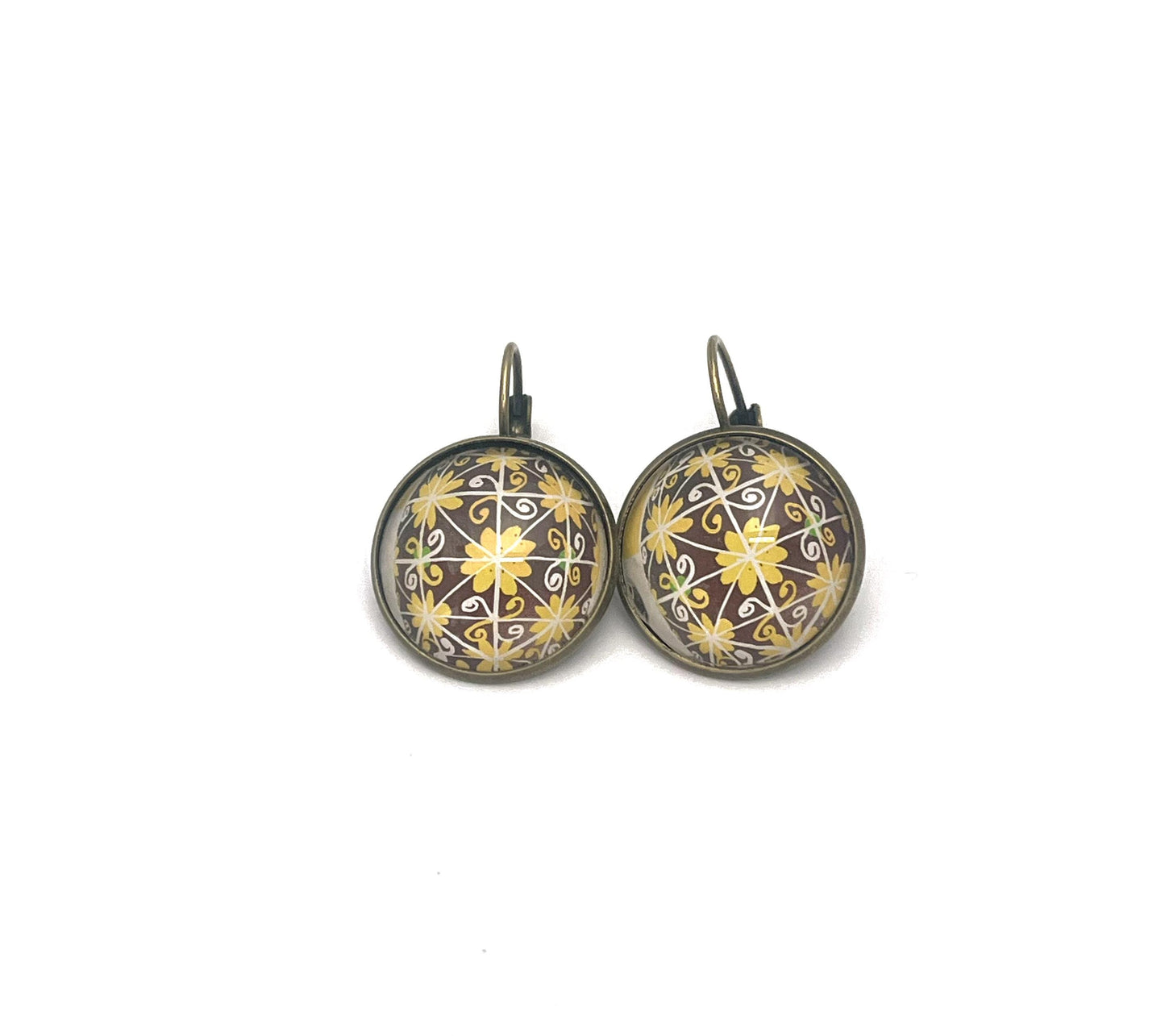 2023 Pysanky Ukraine Stamp - Postage Stamp Earrings