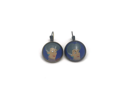 2017 Villains Wicked Step Mother USA Stamp - Postage Stamp Earrings