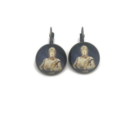2021 Star Wars Droid C-3PO USA Stamp - Postage Stamp Earrings