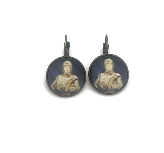 2021 Star Wars Droid C-3PO USA Stamp - Postage Stamp Earrings