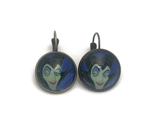 2017 Villains Maleficent USA Stamp - Postage Stamp Earrings