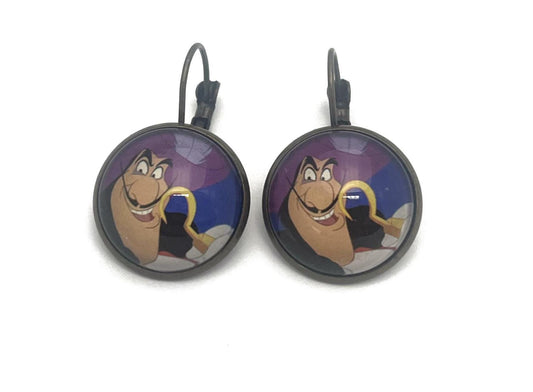 2014 Villains Captain Hook USA Stamp - Postage Stamp Earrings