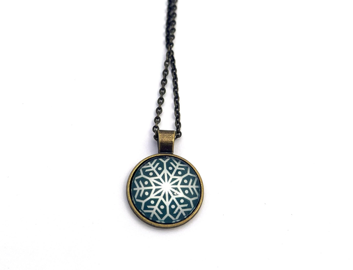 2024 Snowflake Winter Whimsy USA Stamp - Postage Stamp Necklace