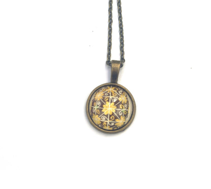 2023 Pysanky Ukraine Stamp - Postage Stamp Necklace