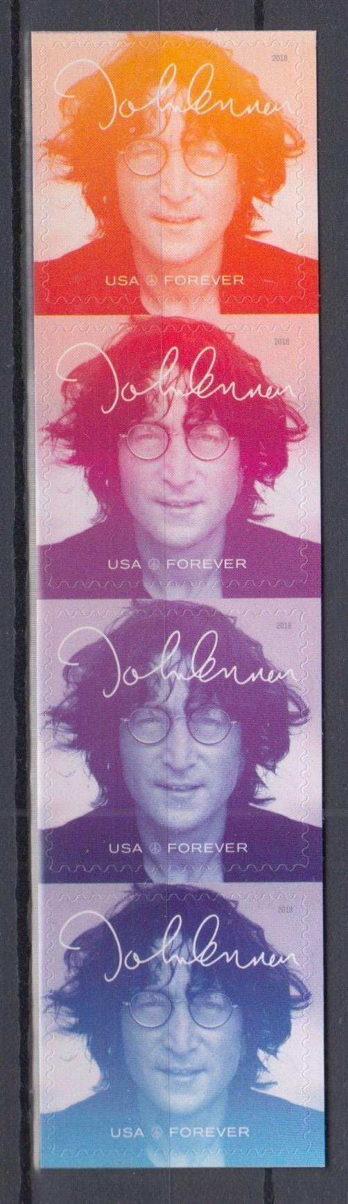 2018 John Lennon USA Stamp - Postage Stamp Necklace