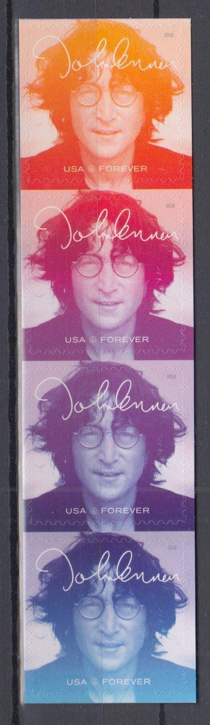 2018 John Lennon USA Stamp - Postage Stamp Necklace
