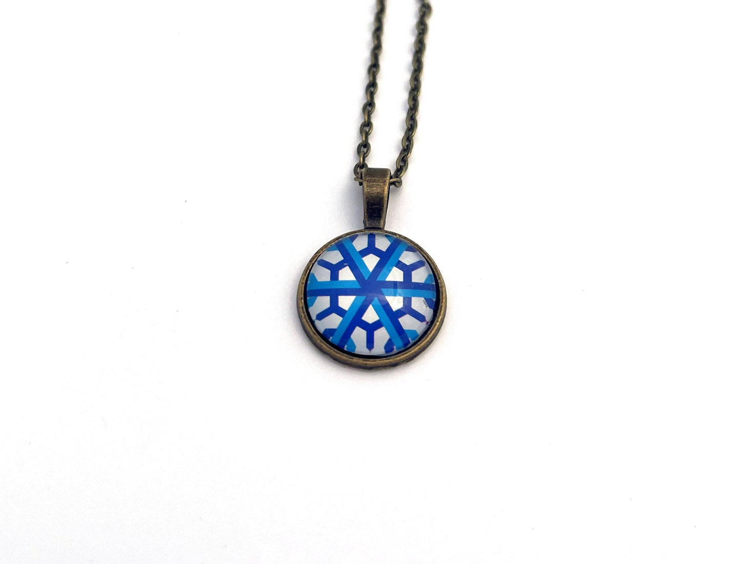 2015 USA Geometric Snowflakes Stamp - Postage Stamp Necklace