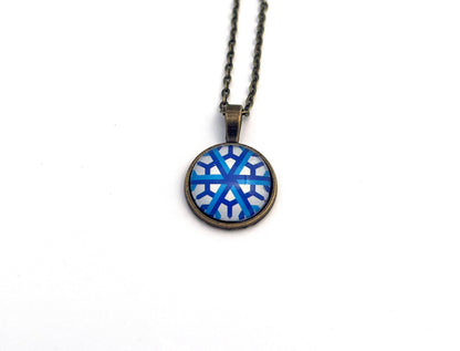 2015 USA Geometric Snowflakes Stamp - Postage Stamp Necklace
