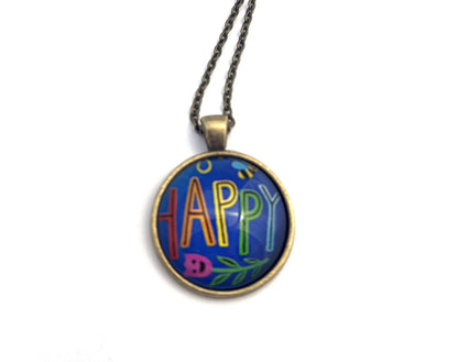 2024 Pinback Button USA Stamp - Postage Stamp Necklace