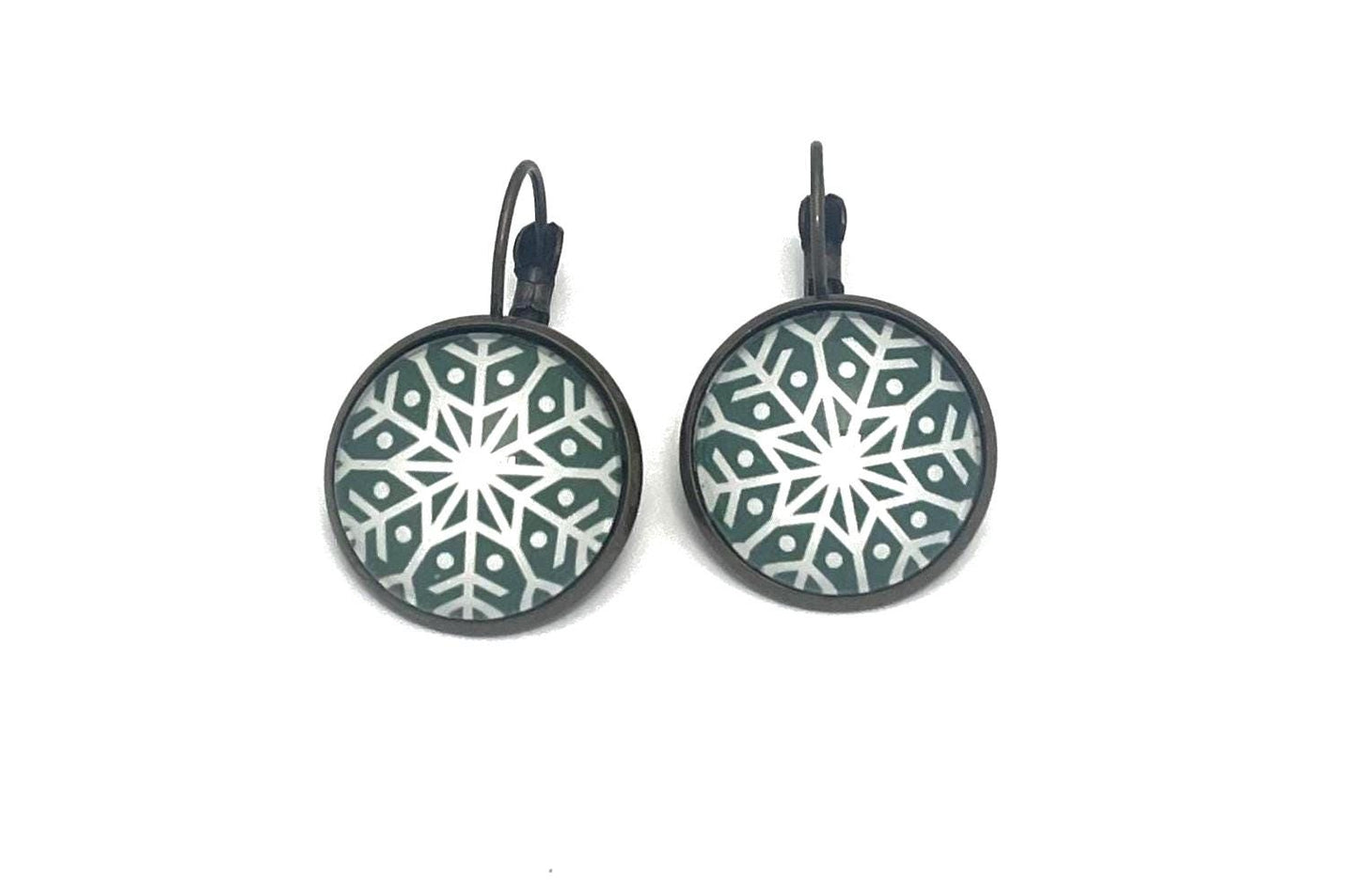 2024 Snowflake Winter Whimsy USA Stamp - Postage Stamp Earrings