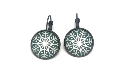 2024 Snowflake Winter Whimsy USA Stamp - Postage Stamp Earrings