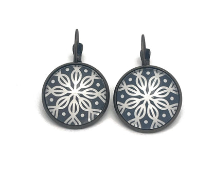 2024 Snowflake Winter Whimsy USA Stamp - Postage Stamp Earrings