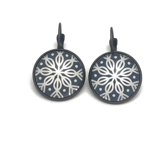 2024 Snowflake Winter Whimsy USA Stamp - Postage Stamp Earrings