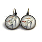 2014 Winter Fun USA Stamp - Postage Stamp Earrings