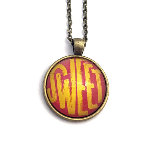 2024 Pinback Button USA Stamp - Postage Stamp Necklace