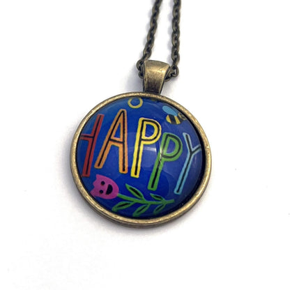 2024 Pinback Button USA Stamp - Postage Stamp Necklace