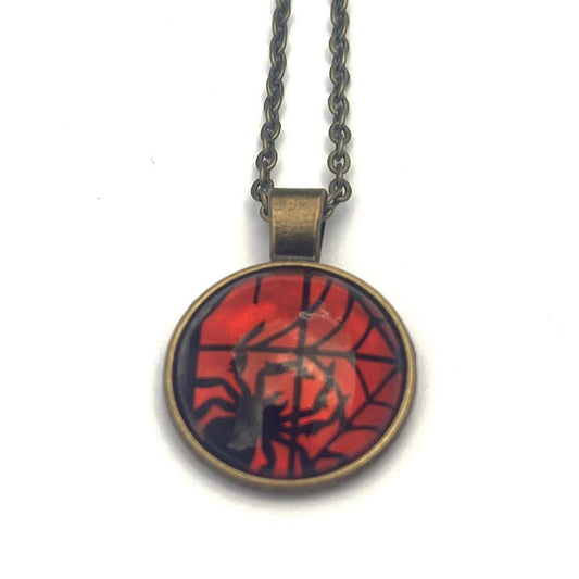 2019 USA Spooky Silhouettes Spider Stamp - Postage Stamp Necklace