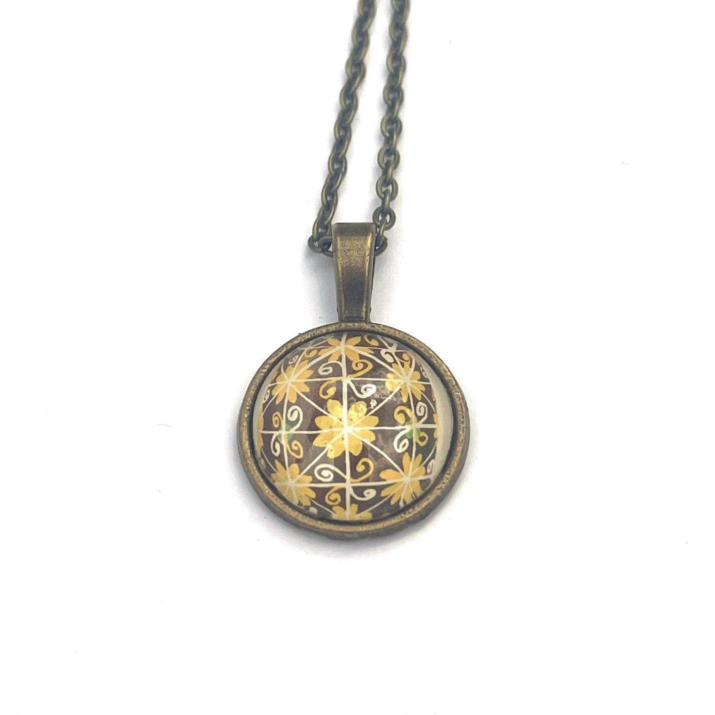 2023 Pysanky Ukraine Stamp - Postage Stamp Necklace
