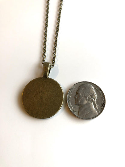 2020 Lavender Ukraine Stamp - Postage Stamp Necklace