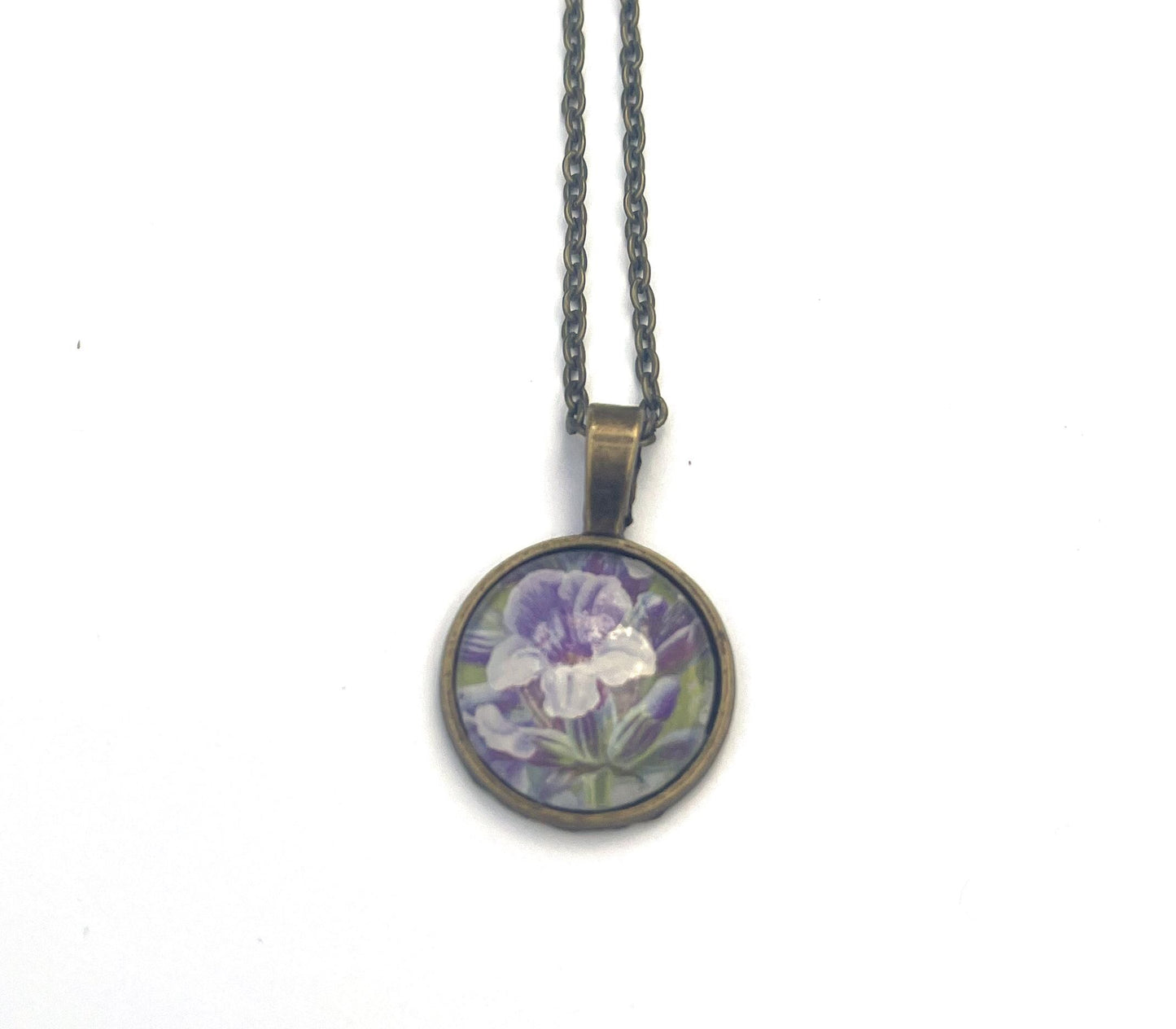 2020 Lavender Ukraine Stamp - Postage Stamp Necklace