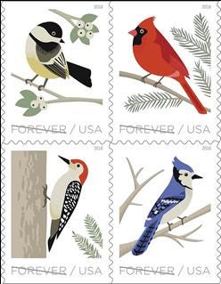 2018 Woodpecker USA Stamp - Postage Stamp Necklace