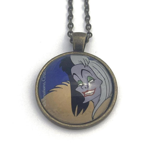 2017 Villains Cruella USA Stamp - Postage Stamp Necklace