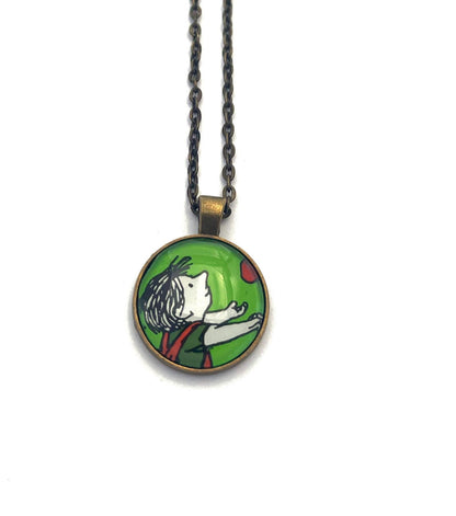 2022 The Giving Tree Shel Silverstein USA Stamp - Postage Stamp Jewelry - Vintage Postage Stamp Large Necklace - Antique Bronze