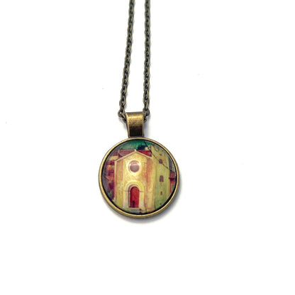 1978 Gubbio - Italy Stamp - United States Stamp - Postage stamp jewelry - Postage Stamp Necklace