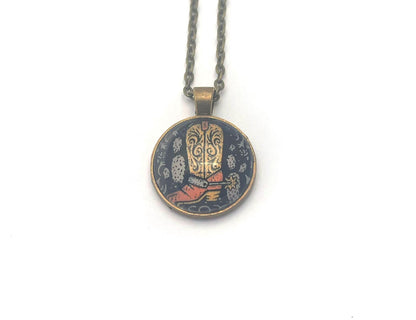 2021 USA Western Wear Boot - USA Stamp - Postage Stamp Jewelry - Vintage Postage Stamp Necklace - Antique Bronze Finish