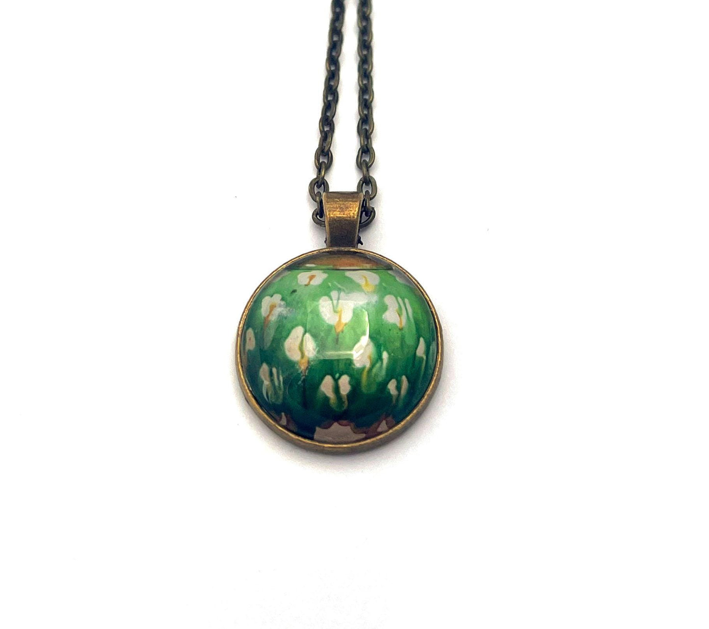 2021 Plum Blossom - Japan Stamp - Postage stamp jewelry - Postage Stamp Necklace