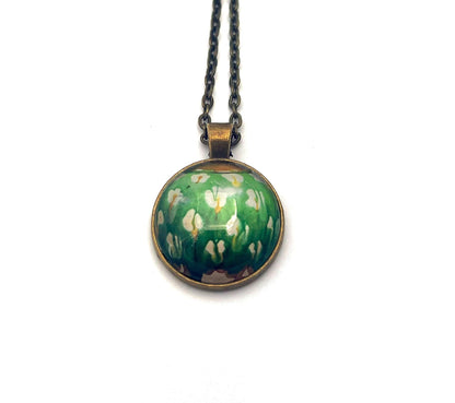 2021 Plum Blossom - Japan Stamp - Postage stamp jewelry - Postage Stamp Necklace