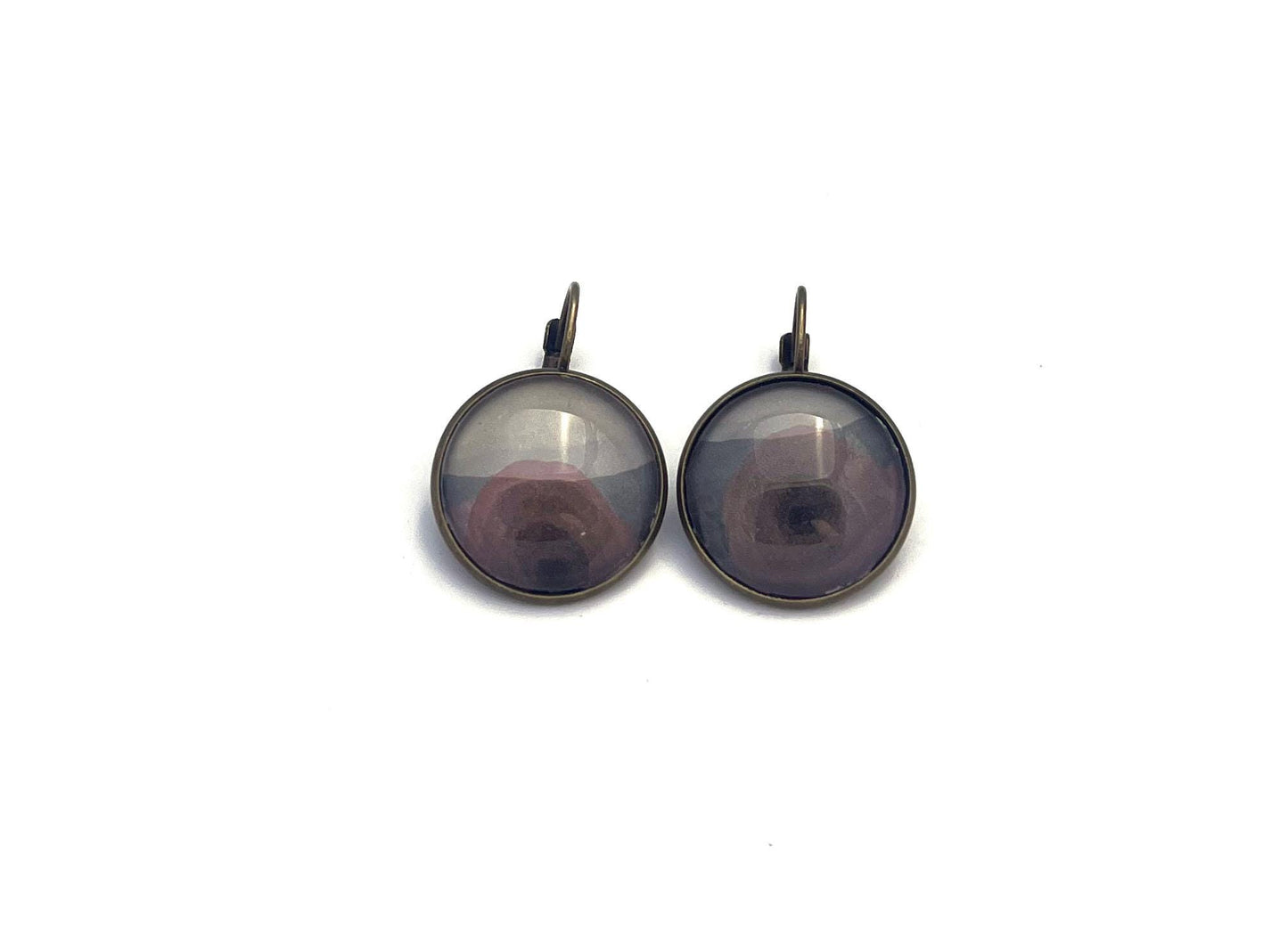 2013 Arthur Dove - USA Stamp - Postage stamp jewelry - Vintage Postage Stamp Earrings - French clip earrings in antique bronze finish