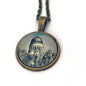 1965 St. Andrew Church -Greek Stamp - United States Stamp - Postage stamp jewelry - Postage Stamp Necklace