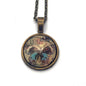 1976 Butterfly - Malaysia Stamp - Postage Stamp Jewelry - Vintage Postage Stamp Necklace - Antique Bronze Finish