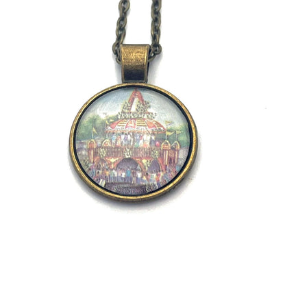 1989 Pagoda Sa Wawa - Philippines Stamp - Postage stamp jewelry - Postage Stamp Necklace