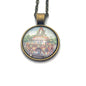 1989 Pagoda Sa Wawa - Philippines Stamp - Postage stamp jewelry - Postage Stamp Necklace