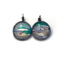 1997 Bavarian Forest - Germany Stamp - Postage stamp jewelry - Vintage Postage Stamp Earrings