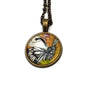 2011 Butterfly - Israel Stamp - Postage stamp jewelry - Postage Stamp Necklace