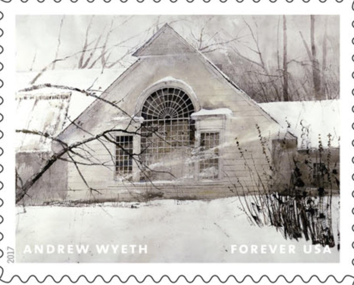 2017 "North Light" Wyeth - United States Stamp - Postage stamp jewelry - Postage Stamp Necklace