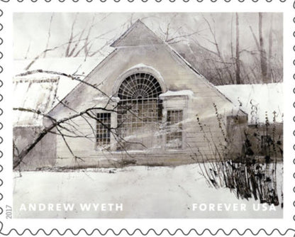 2017 "North Light" Wyeth - United States Stamp - Postage stamp jewelry - Postage Stamp Necklace