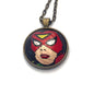 2007 Spider Woman - United States Stamp - Postage Stamp Jewelry - Vintage Postage Stamp Necklace - Antique Bronze
