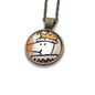 2006 Children's Book - USA Stamp - Postage stamp jewelry - Postage Stamp Necklace